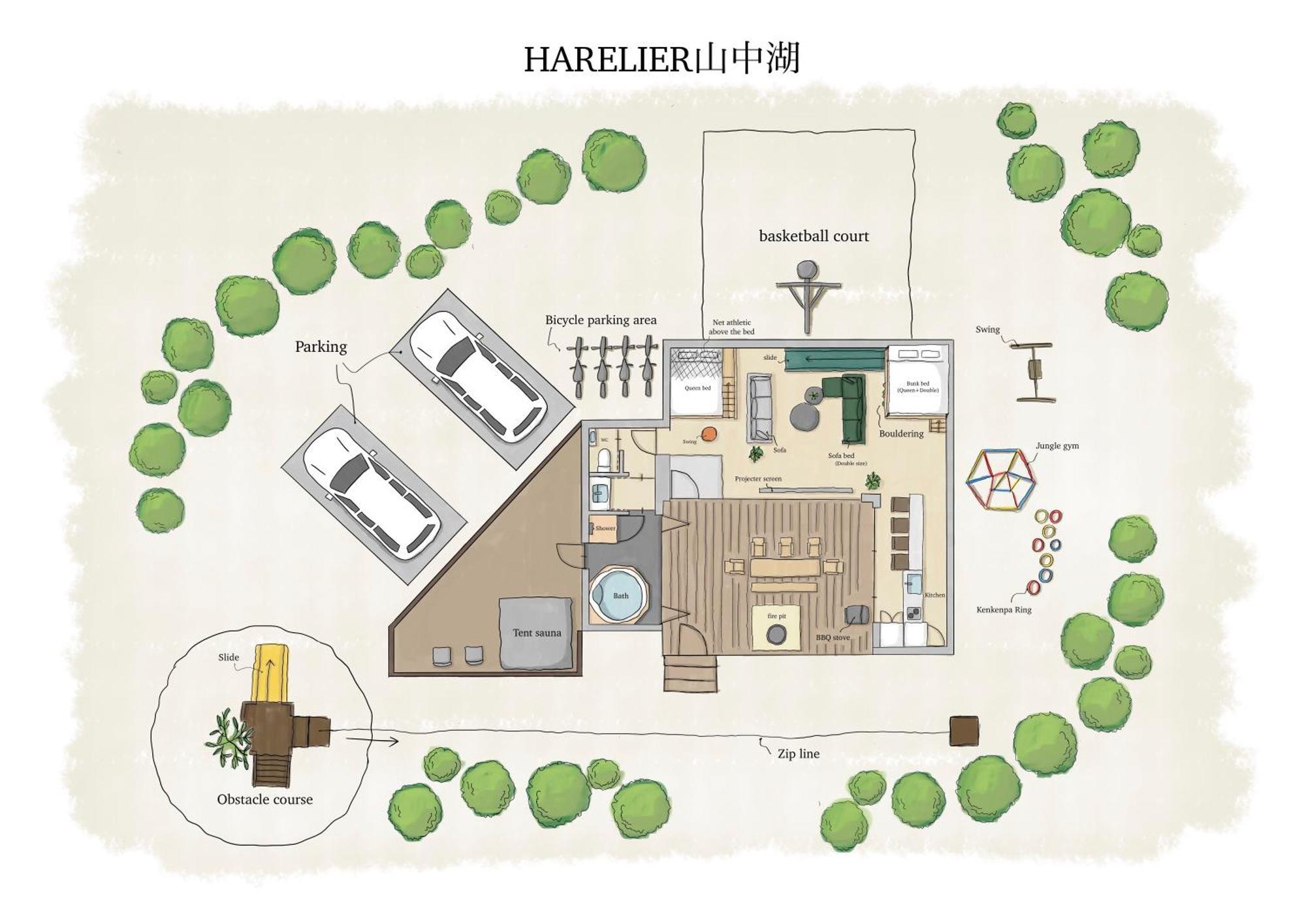 Harelier山中湖 Leilighet Yamanakako Eksteriør bilde